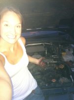 Laura fixed her car.....JPG