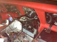 Corvette Vintage Air install center dash.JPG